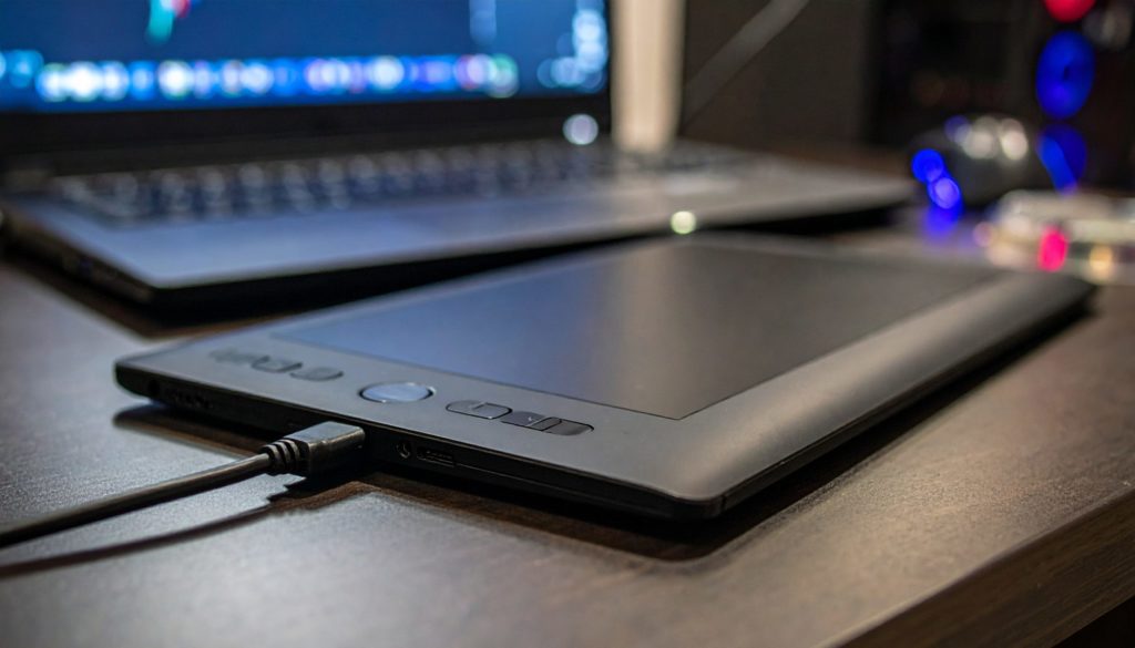 液タブとパソコンの接続イメージ