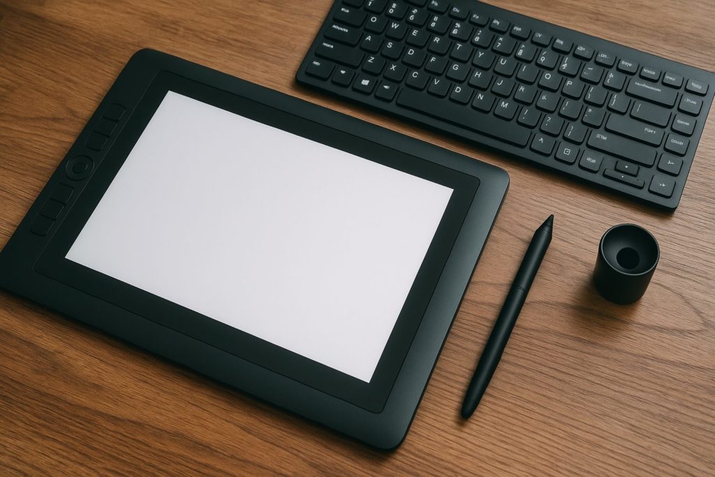 液タブのデスク周りのイメージ