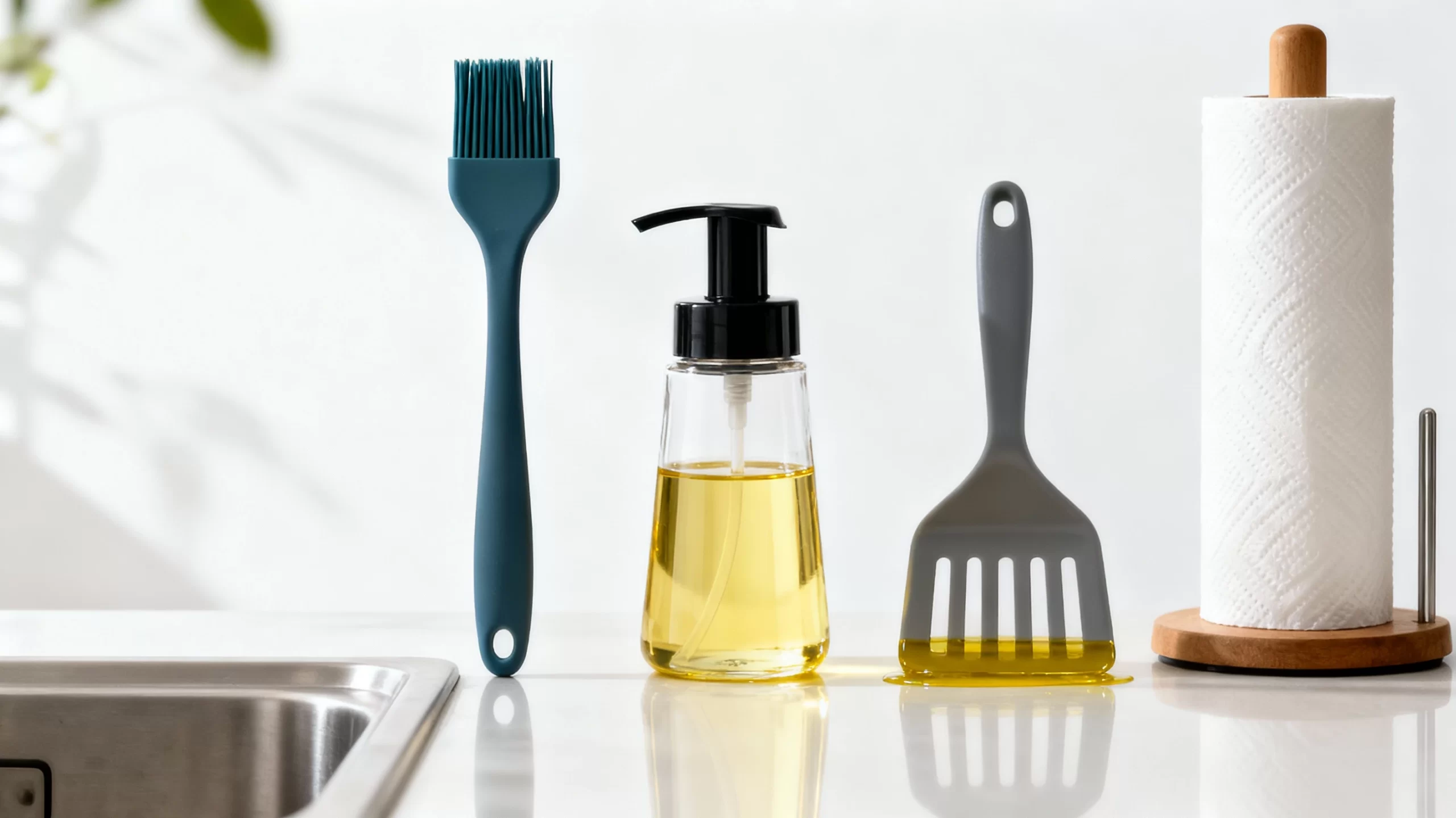 オイルスプレーと代用品が並んでいる様子の画像