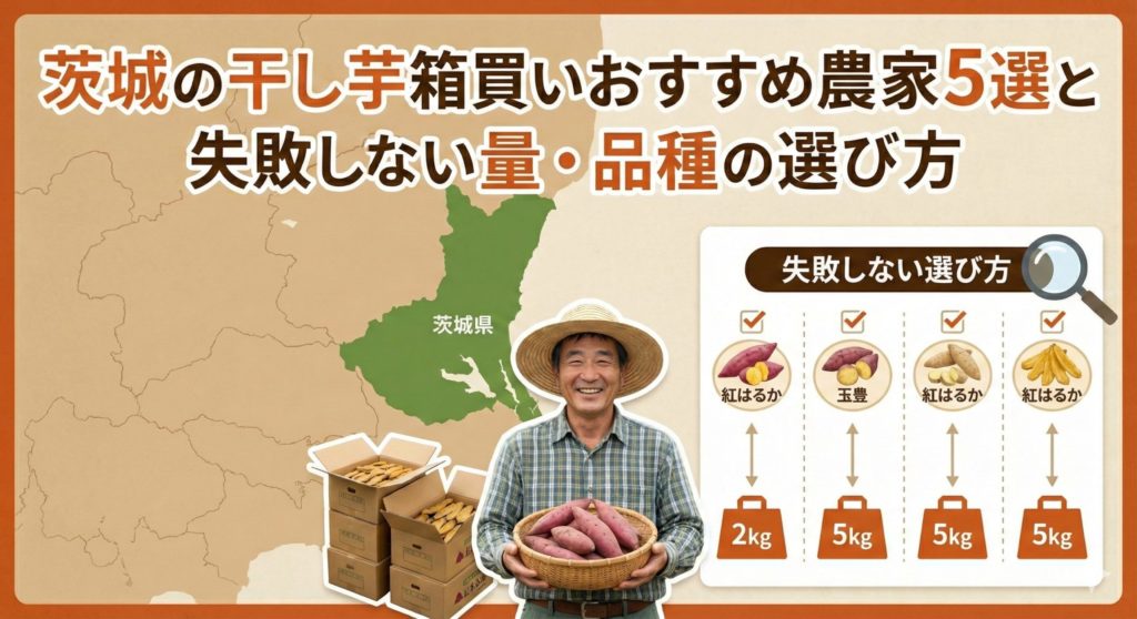 茨城の干し芋箱買いと失敗しない選び方のイメージ
