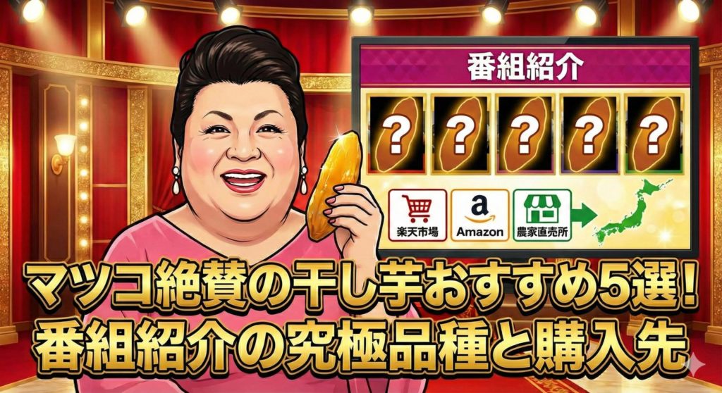 マツコの知らない世界で紹介された干し芋を解説する記事を表したイメージ画像