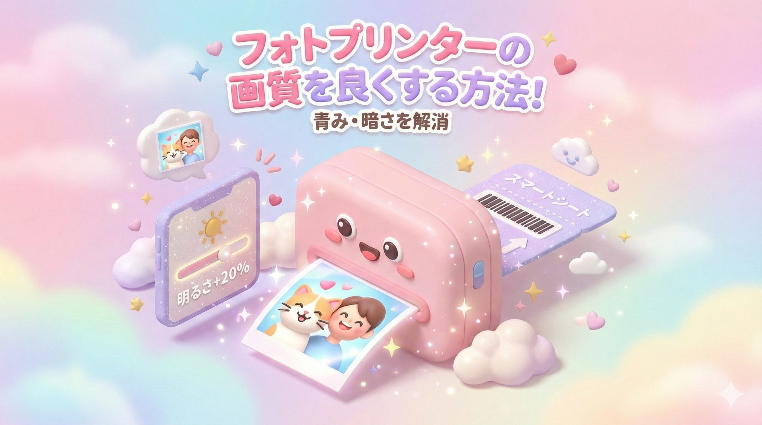 フォトプリンターの画質を良くする方法のイメージ