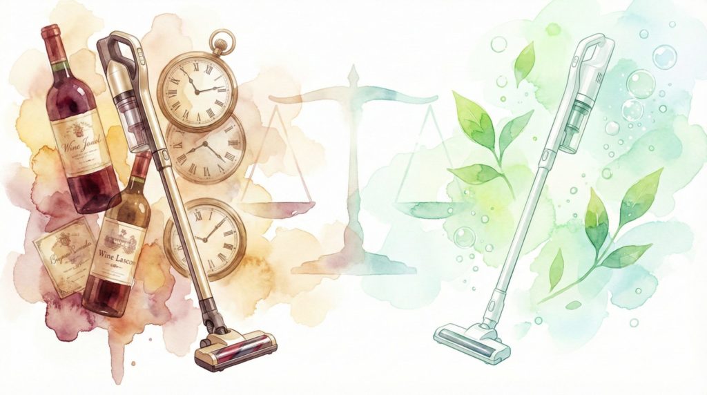 MC-NX700KとMC-NX500Kをワインにたとえた対比イメージ