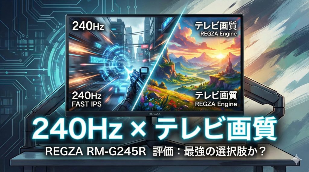 REGZAのゲーミングモニターRM-G245Rのイメージ画像