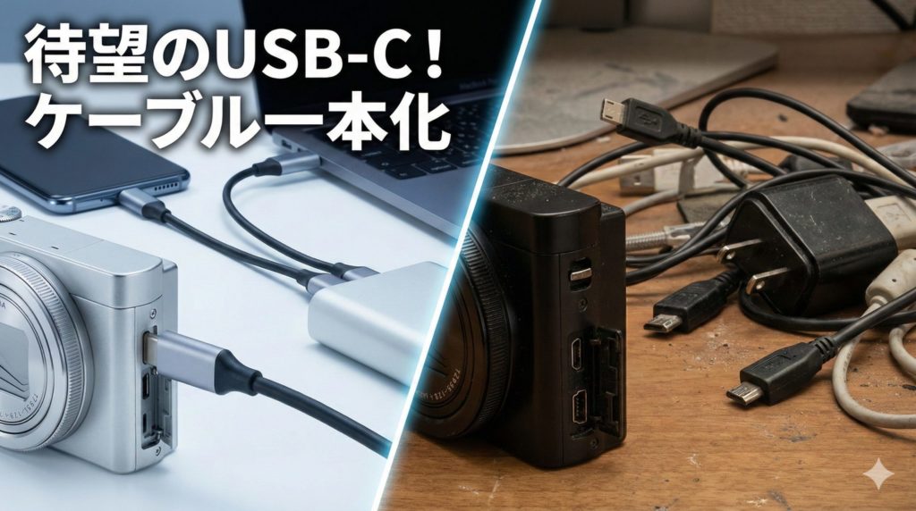 USBポートの比較イメージ
