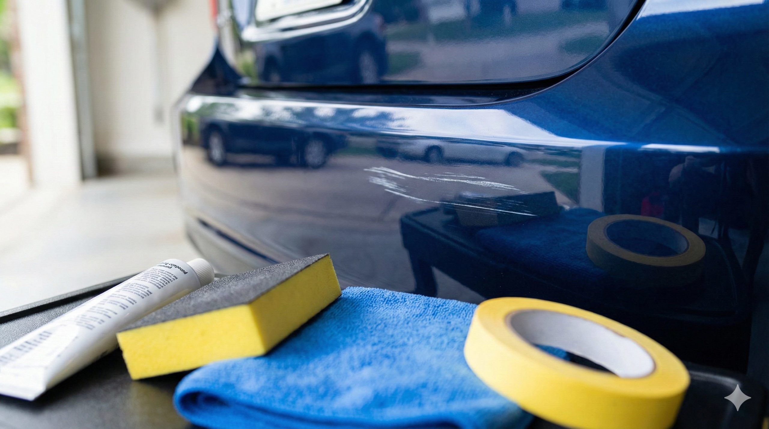 車の擦り傷をDIYで解決するイメージ