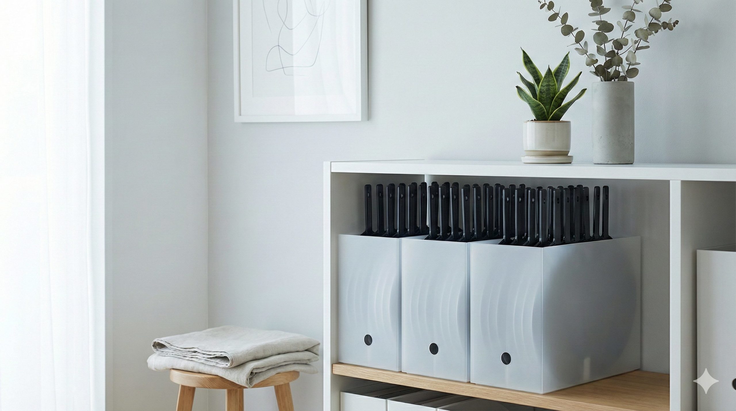 整頓された推し活うちわの収納イメージ